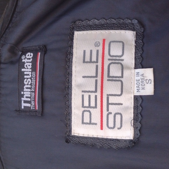 Vintage Pelle Studio Black Leather Long Coat S - Picture 12 of 16